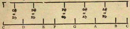 The division of the octave in Music Theory