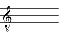 Octave treble clef