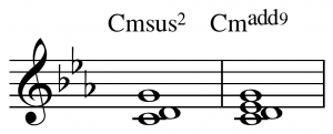 sus music chords